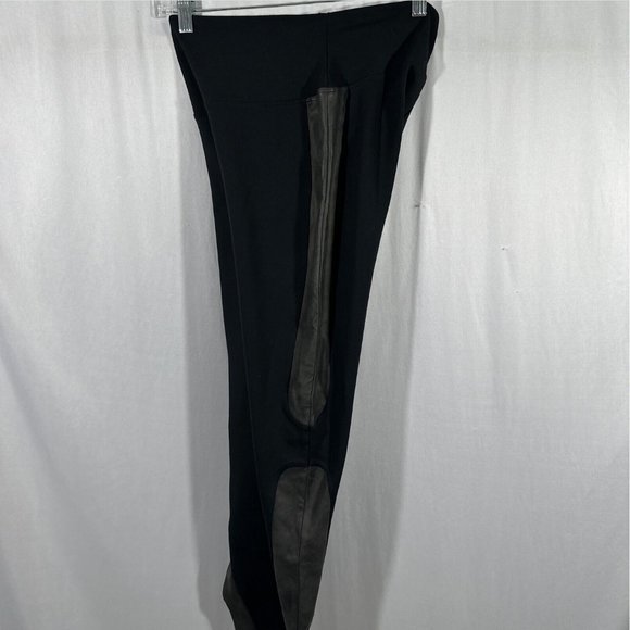 NEW Spanx [ Medium ] Faux Leather‎ Panel Ponte Leggings in Black - Picture 9 of 14